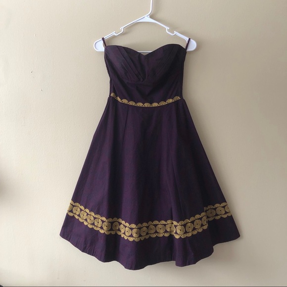 Anthropologie Dresses & Skirts - Girls from Savoy Strapless Fit & Flare Dress Sz 4